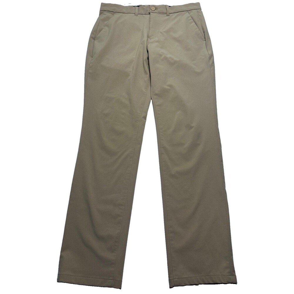 Mizzen + Main Helmsman Chino Slim Pants Size 31 x 30 Khaki #1BO-0964